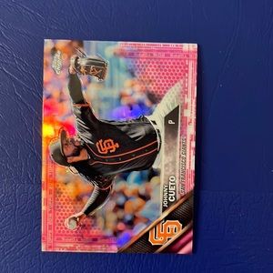 Topps Chrome Johnny Cueto card